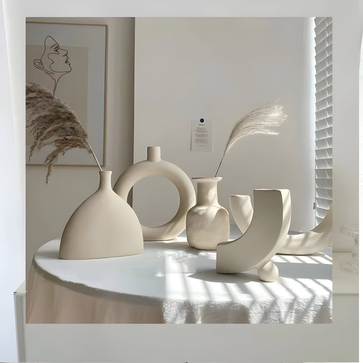 ClayHaven Vaasje - Moderne Keramische Bloemenvase