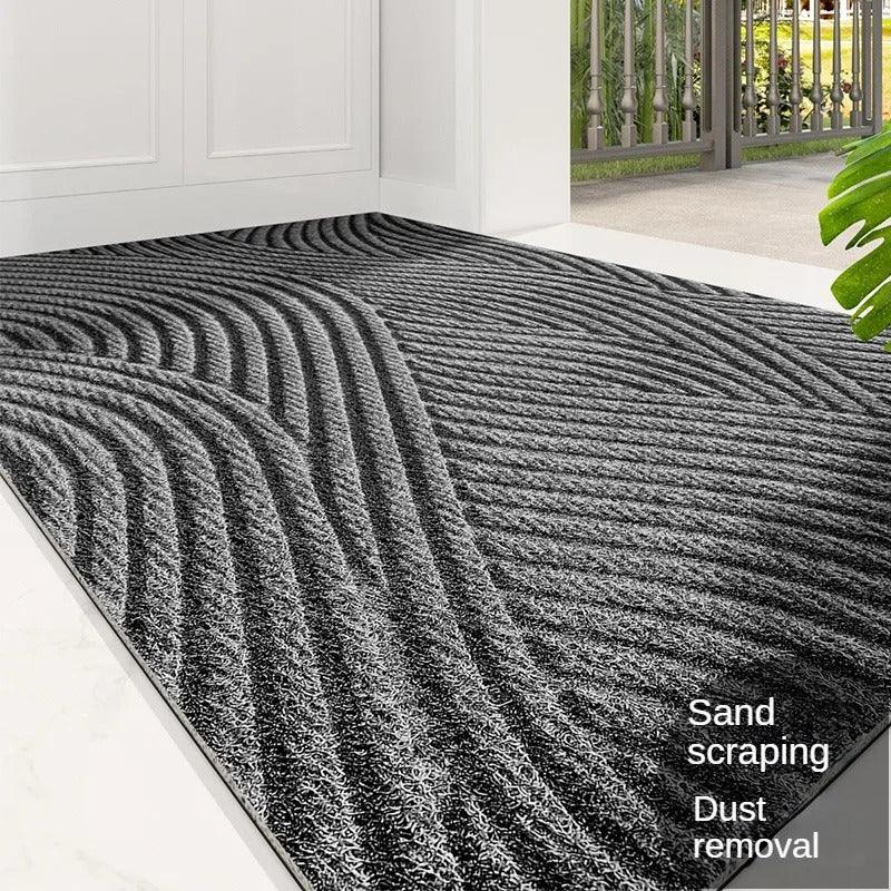 Moderne, Noordse stylish PVC voetmat │ Niet-slip vloermat voor de ingangruimte │ Zandverwijderende voetkussen