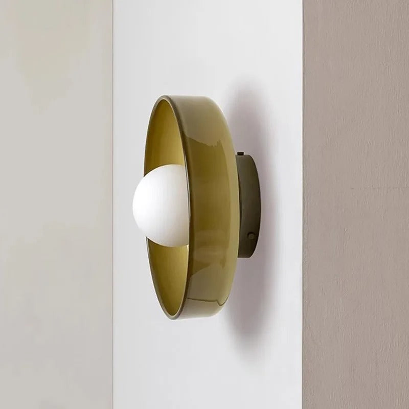 Italiaanse Retro Plafondlamp Glas IJzer Voor Vintage Sfeer
