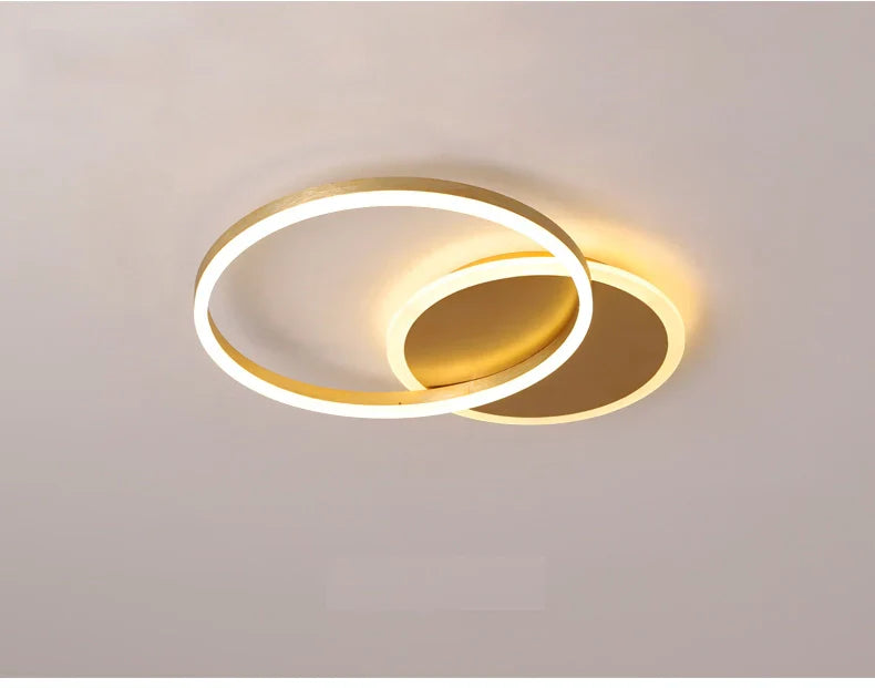 Plafondlamp Goud Geïntegreerde LED-verlichting 2 of 3-delig