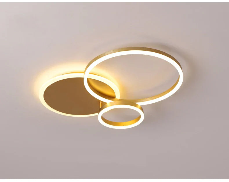 Plafondlamp Goud Geïntegreerde LED-verlichting 2 of 3-delig