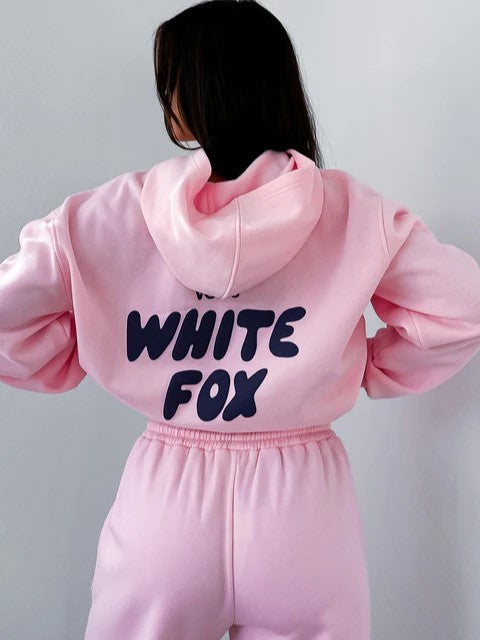 Dames Trainingspak Witte Vos Katoenmix Loose Fit Comfortabel