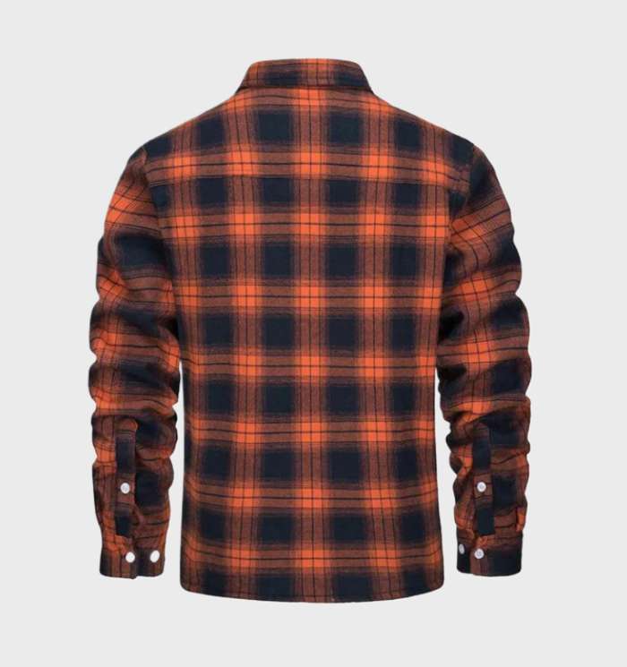 Heren Flanellen Jack Vintage Met Knoopsluiting Fleece - Winterjas Heren