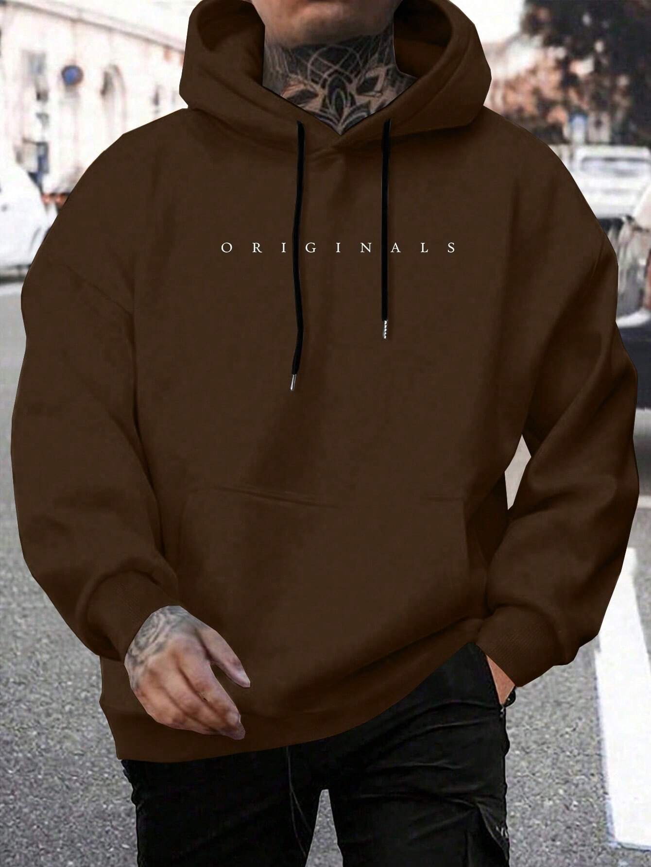 Stelvio | Heren sweatshirt met capuchon en letterprint