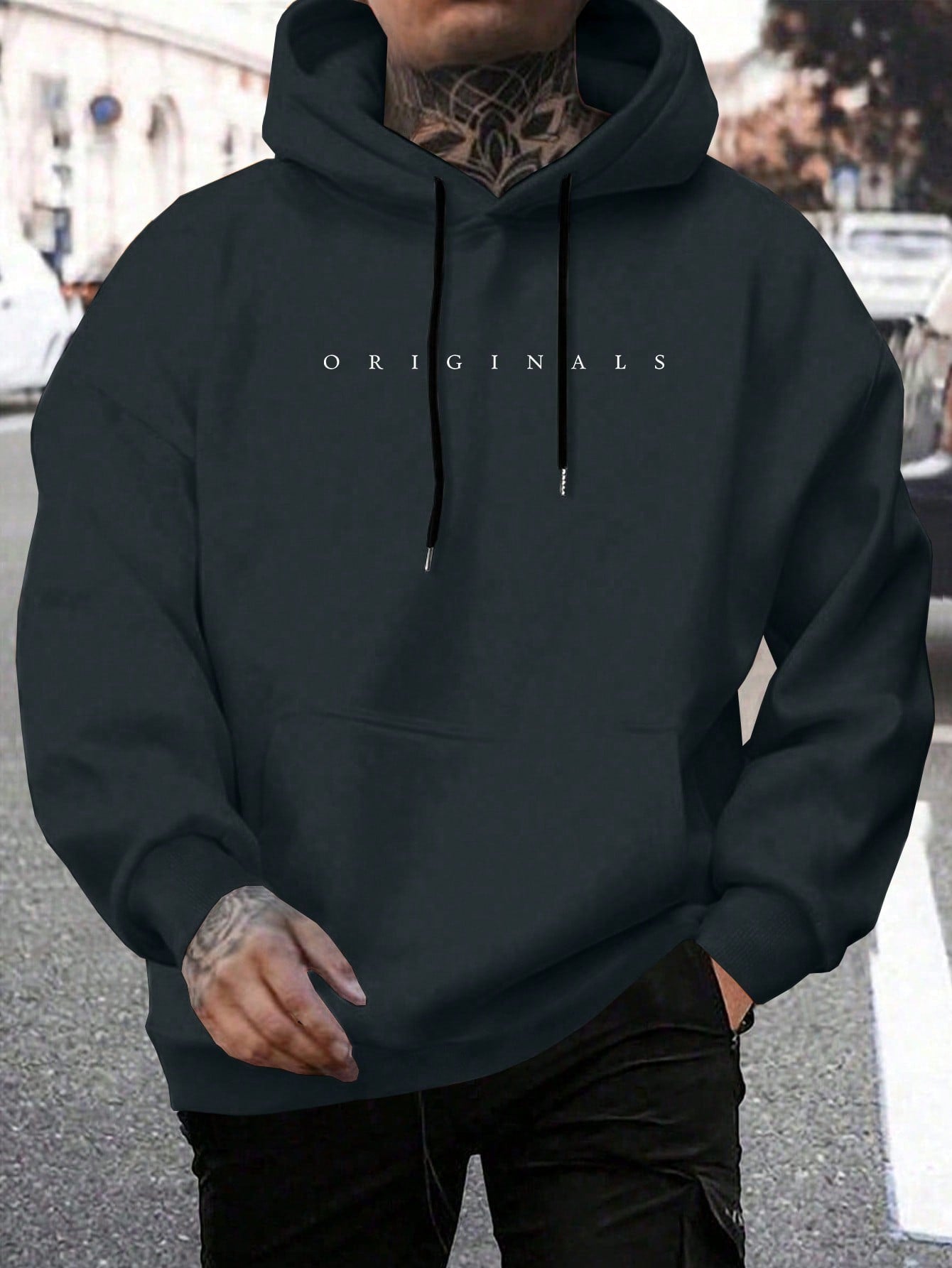 Stelvio | Heren sweatshirt met capuchon en letterprint