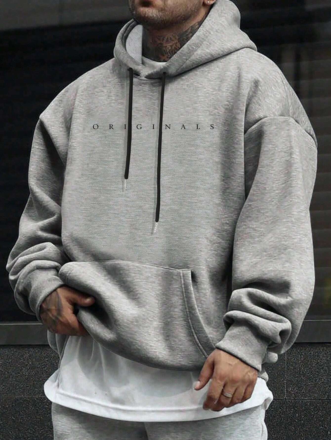 Stelvio | Heren sweatshirt met capuchon en letterprint