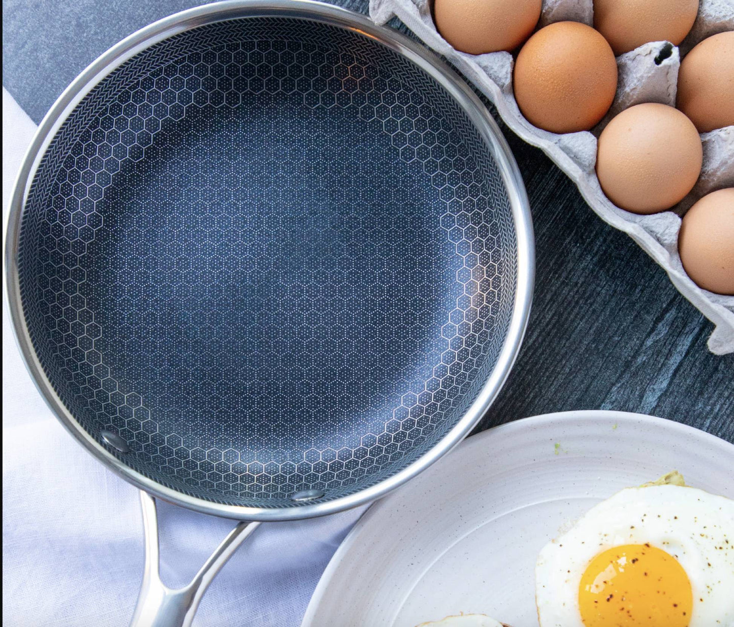 KitchenPro | Antiaanbak RVS Koekenpan Voor Perfect Koken