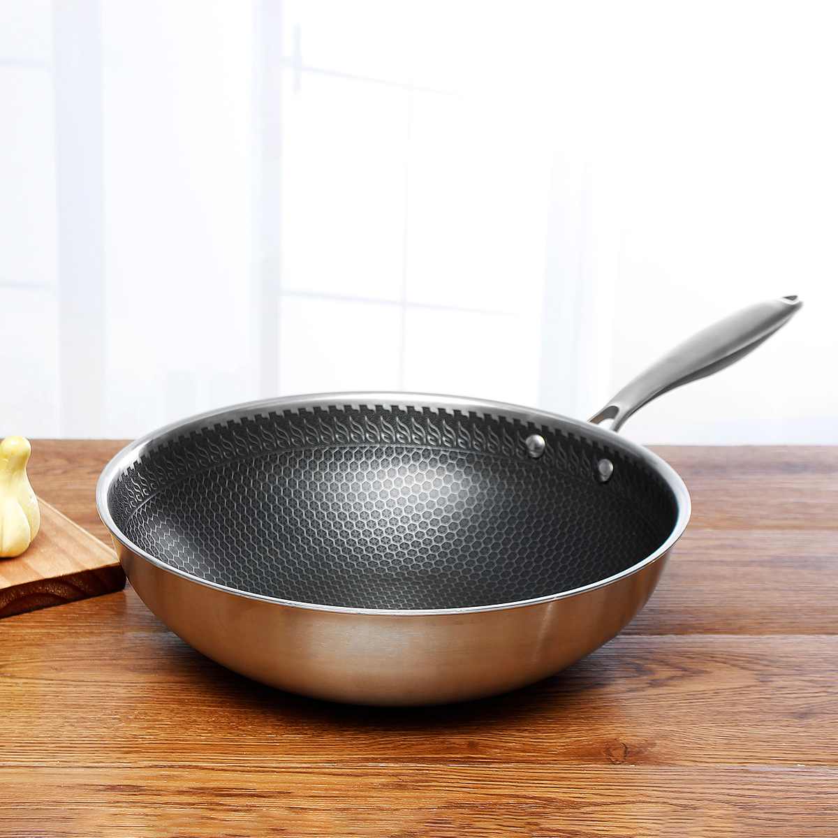 KitchenPro | Antiaanbak RVS Koekenpan Voor Perfect Koken