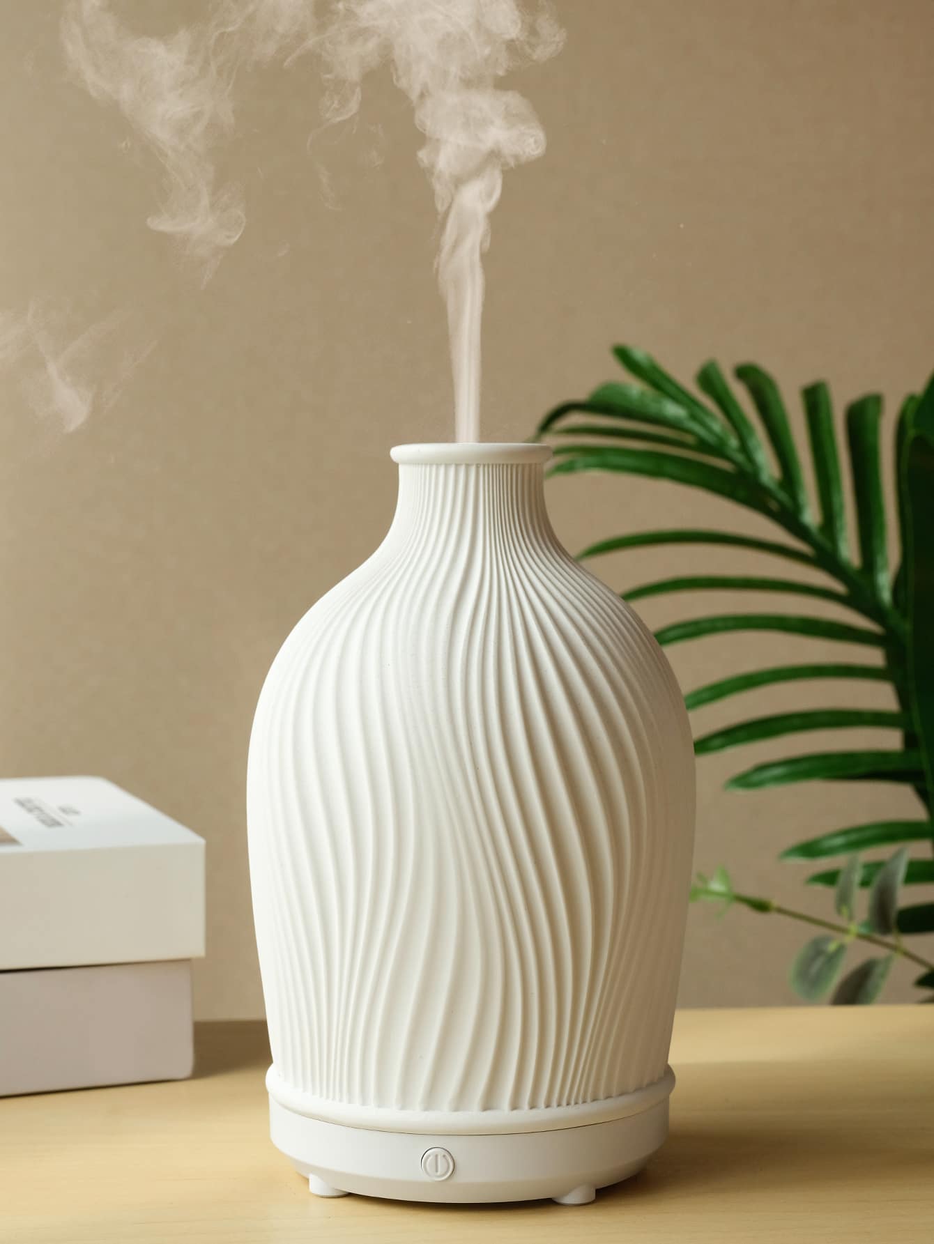 1 Stuk USB 5 V 80ML Hars Etherische Olie Verstuiver Aroma Diffuser SEREIN Beige