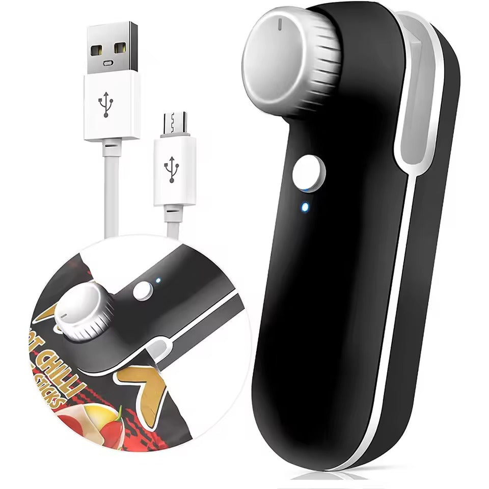2-in-1 Mini Zaksluiter en Snijder Oplaadbare Handige Keukenaccessoire