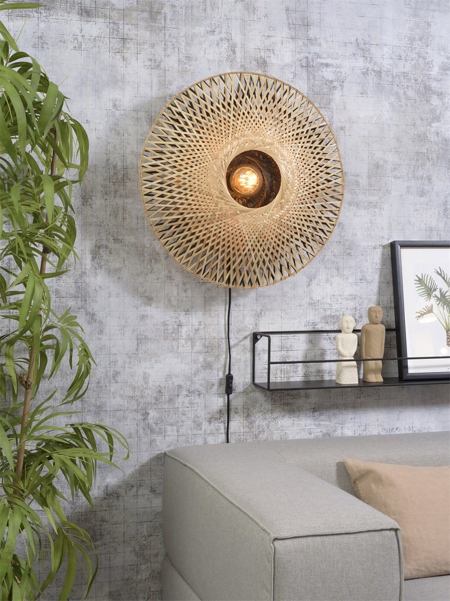 Solace - Luminaire Bambou Muur Decoratie Lamp "Kalimantan M"