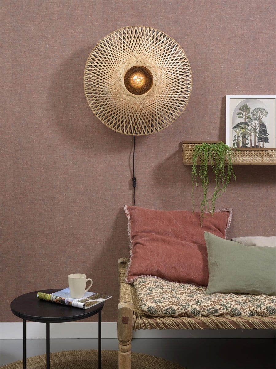 Solace - Luminaire Bambou Muur Decoratie Lamp "Kalimantan M"
