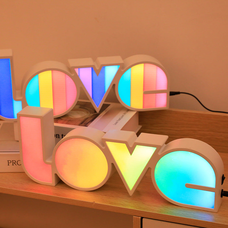 Art Deco Love LED Tafellamp – Waterdichte Romantische Gloed SEREIN