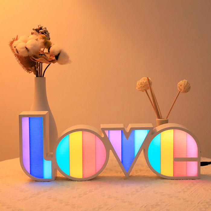 Art Deco Love LED Tafellamp – Waterdichte Romantische Gloed SEREIN