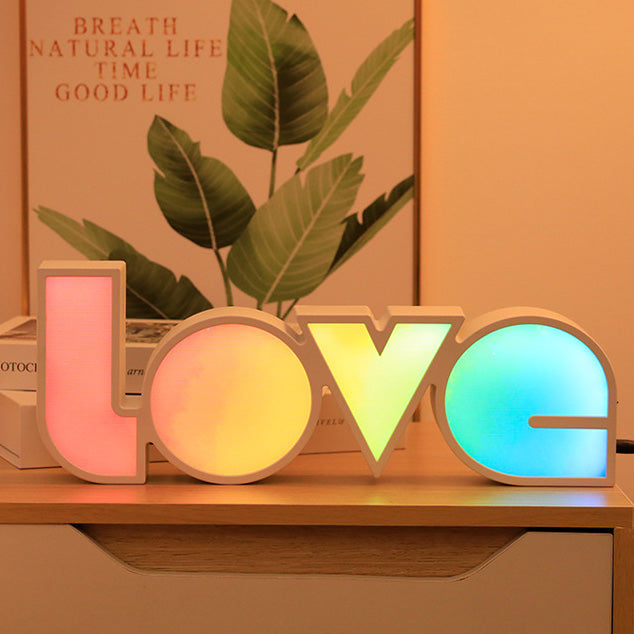 Art Deco Love LED Tafellamp – Waterdichte Romantische Gloed SEREIN