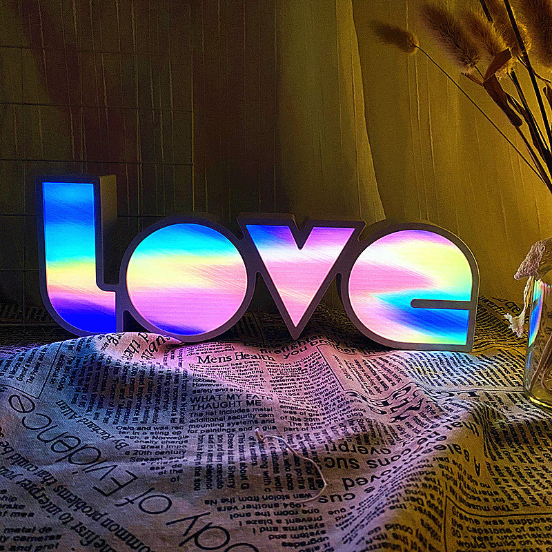 Art Deco Love LED Tafellamp – Waterdichte Romantische Gloed SEREIN A Wit Licht (5000K) 4.5V