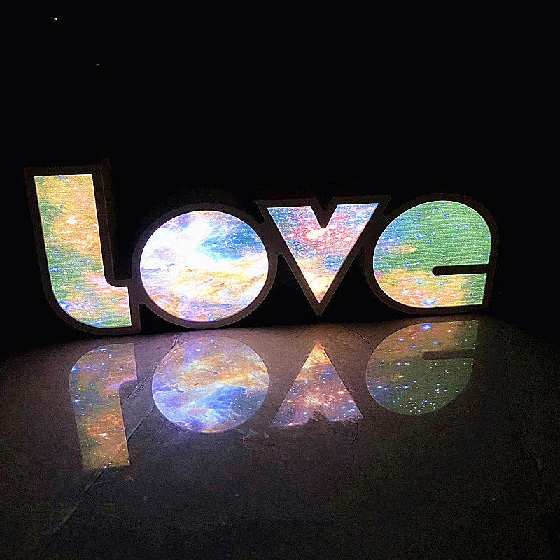 Art Deco Love LED Tafellamp – Waterdichte Romantische Gloed SEREIN D Wit Licht (5000K) 4.5V