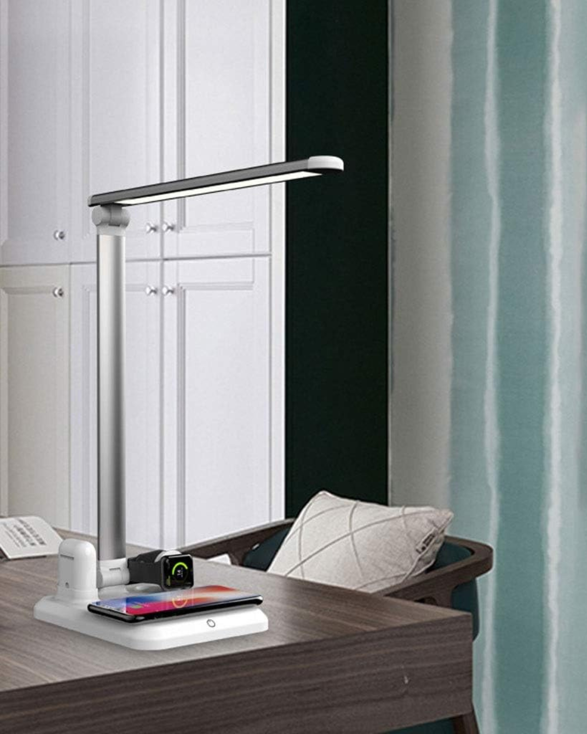 Buenta – Elegante Bureau Lamp met Draadloos Opladen SEREIN