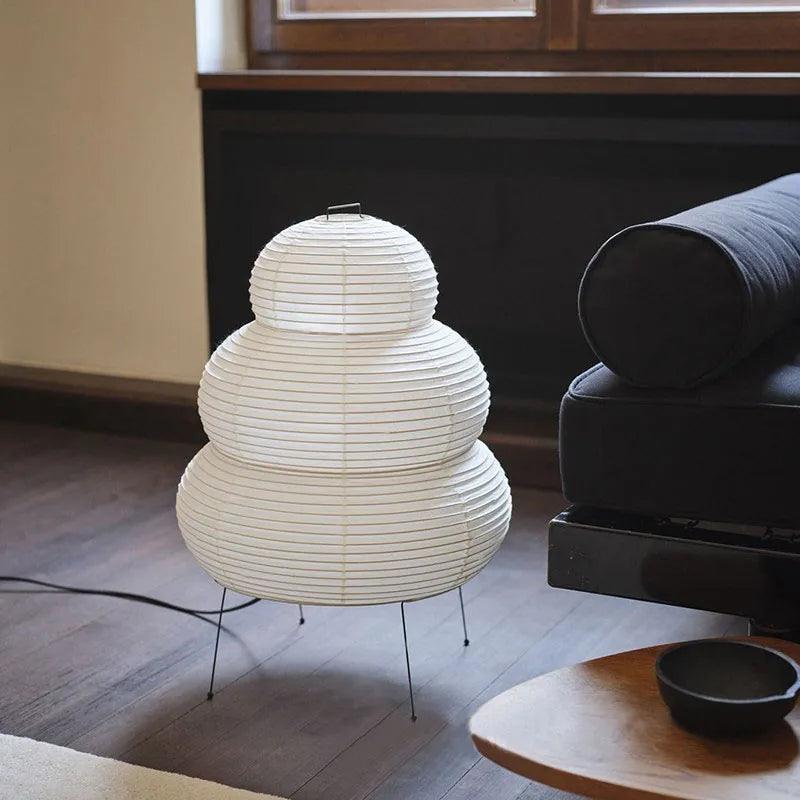 Buijou – Elegante Japandi Vloerlamp van Rijstpapier