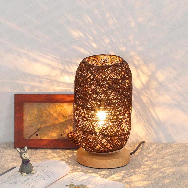 Buijou - Houten Tafellamp voor Stijlvolle Verlichting en Sfeer