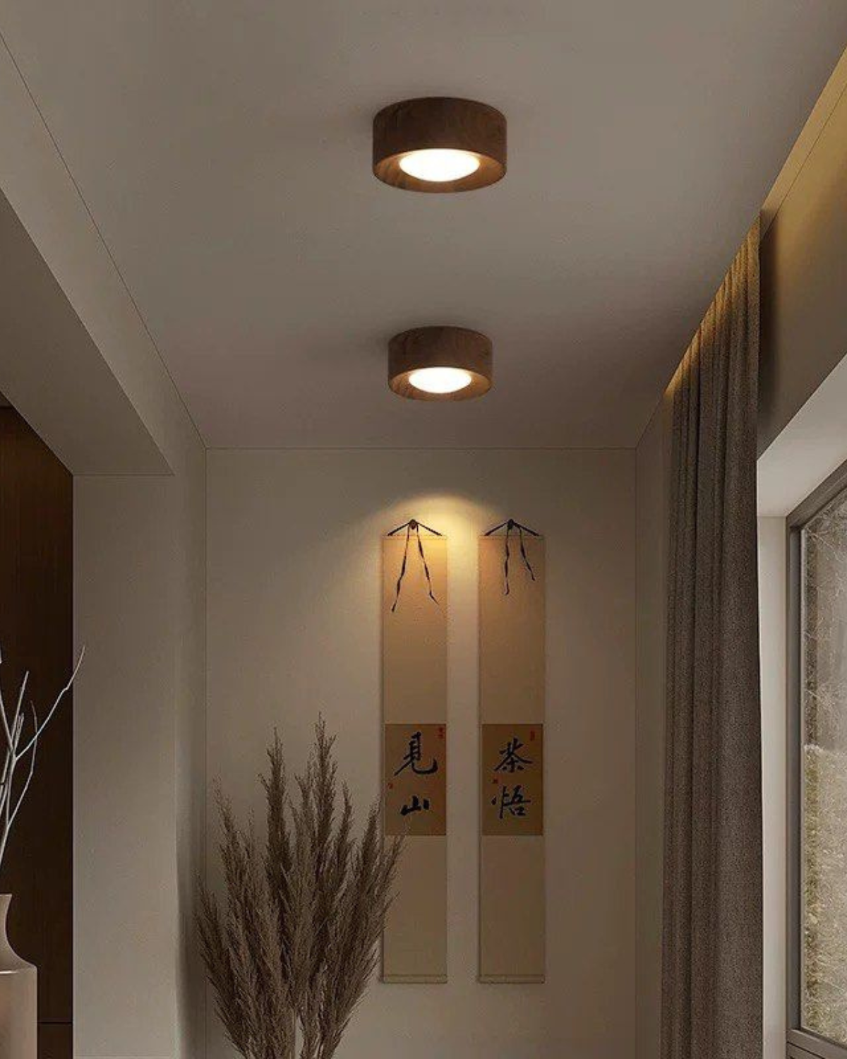 Buijou Plafondlamp van Hout voor Elegante Verlichting