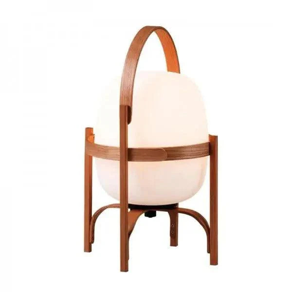 Buijou Tafellamp - Cesta Hout met Tijdloos Ontwerp en Elegant Design Walnoot
