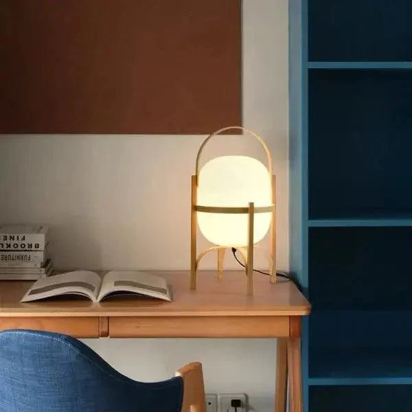 Buijou Tafellamp - Cesta Hout met Tijdloos Ontwerp en Elegant Design