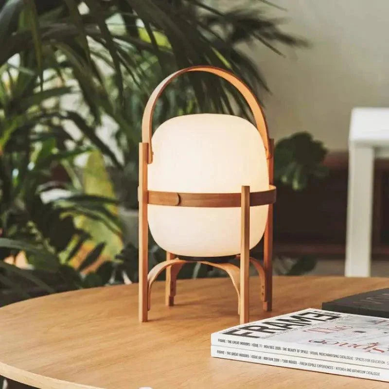 Buijou Tafellamp - Cesta Hout met Tijdloos Ontwerp en Elegant Design