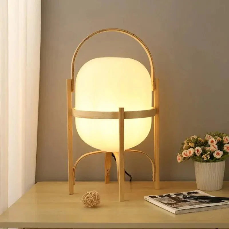 Buijou Tafellamp - Cesta Hout met Tijdloos Ontwerp en Elegant Design