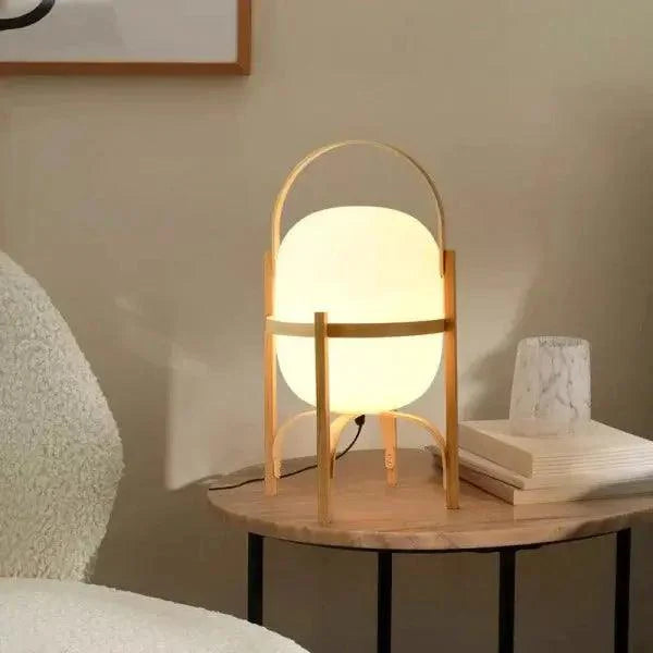 Buijou Tafellamp - Cesta Hout met Tijdloos Ontwerp en Elegant Design