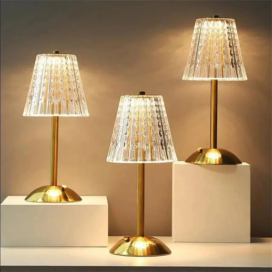 Buijou - Vintage Kristallen Tafellamp Vintage