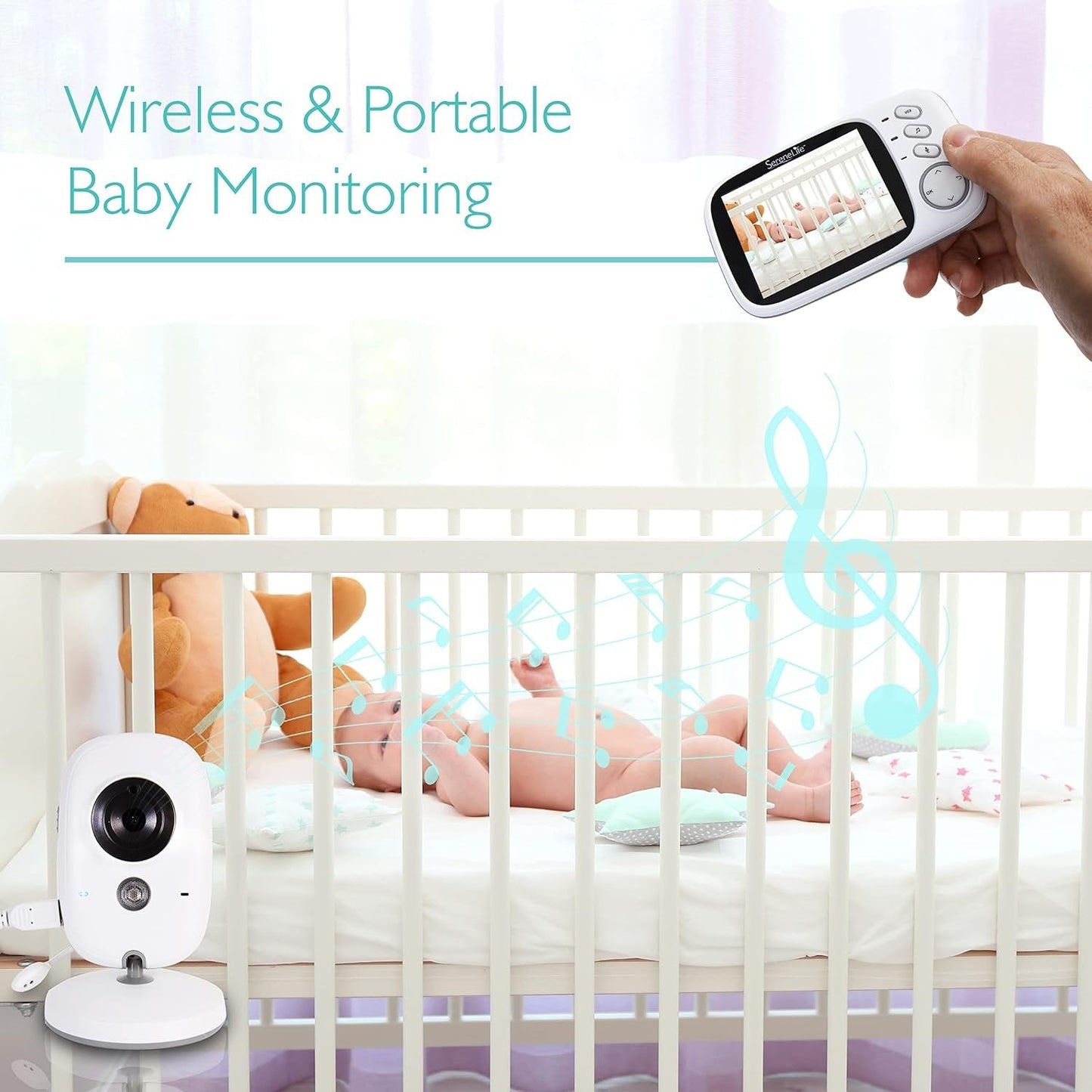 Digitale Babyfoon - 2.4G, 3.2 Inch LCD, Nachtzicht & Camera