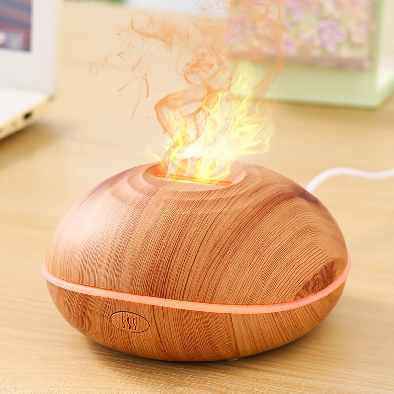 DroomSphere - UFO Aromatherapie Vernevelaar voor Rustgevende Geuren Hout