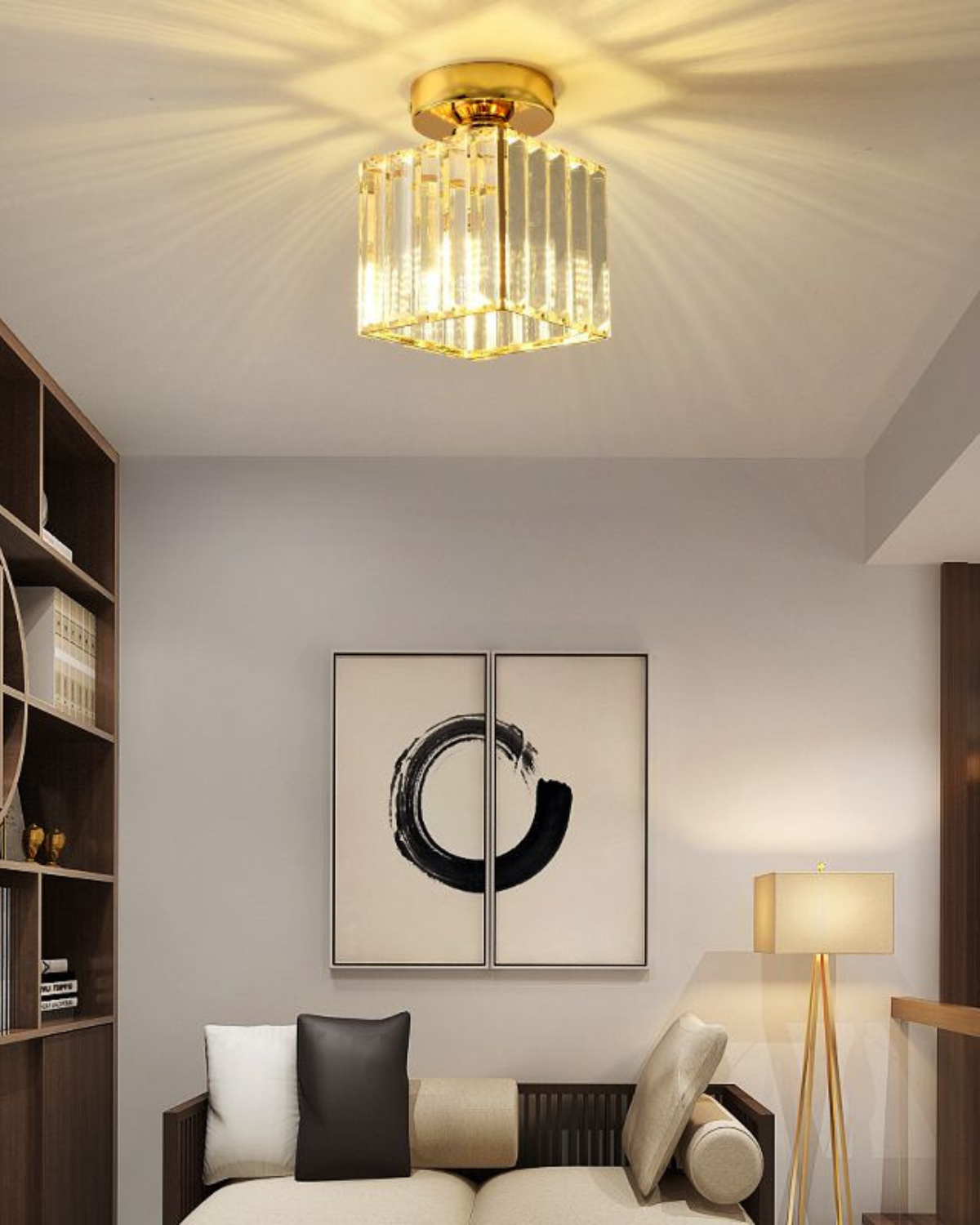 Fulgido - Elegante Plafondlamp Met Kristallen
