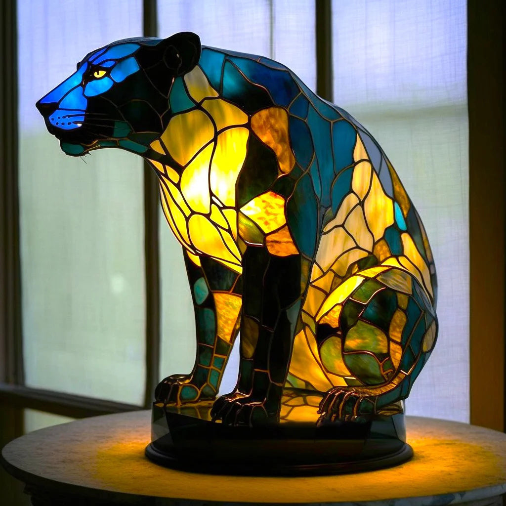 Glühzauber - Glas-in-Lood Stijl Dierenlampen Voor Betoverende Sfeer
