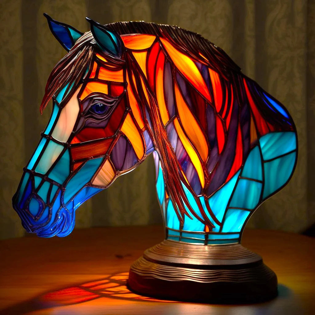 Glühzauber - Glas-in-Lood Stijl Dierenlampen Voor Betoverende Sfeer