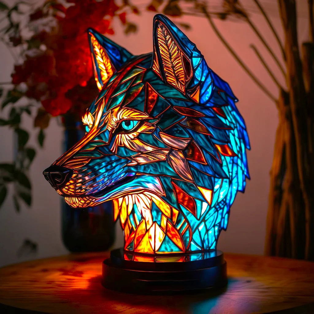 Glühzauber - Glas-in-Lood Stijl Dierenlampen Voor Betoverende Sfeer