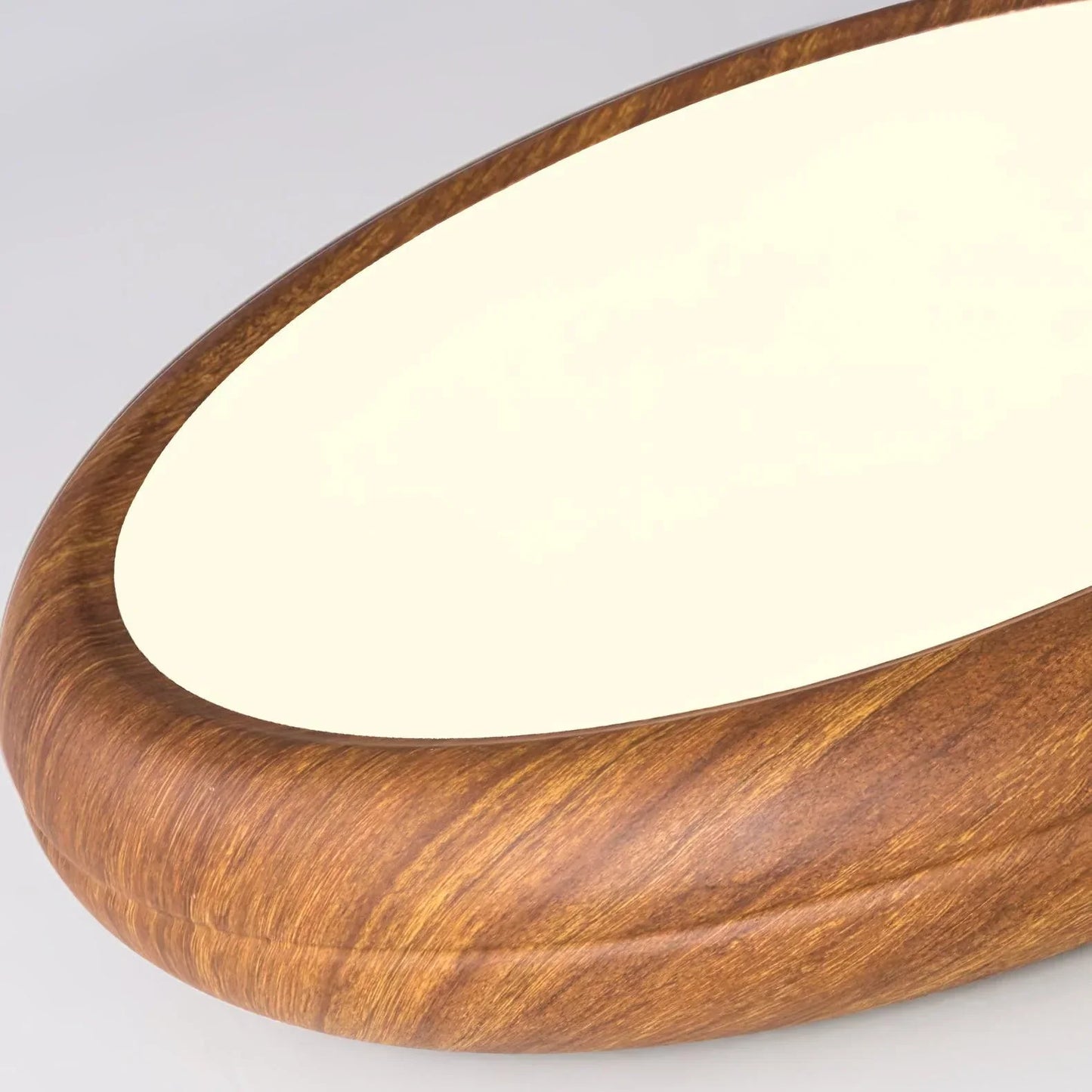 Nordlys - Houten Nerf Ronde Plafondlamp – Warme Lamp Minimalistische Verlichting
