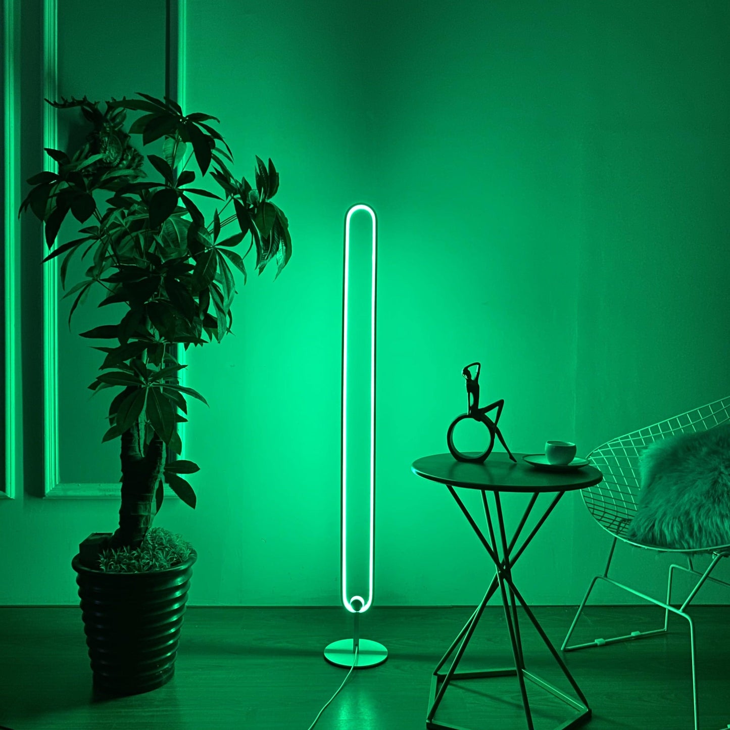 Infinity Staande LED Vloerlamp voor Elegante Interieurs