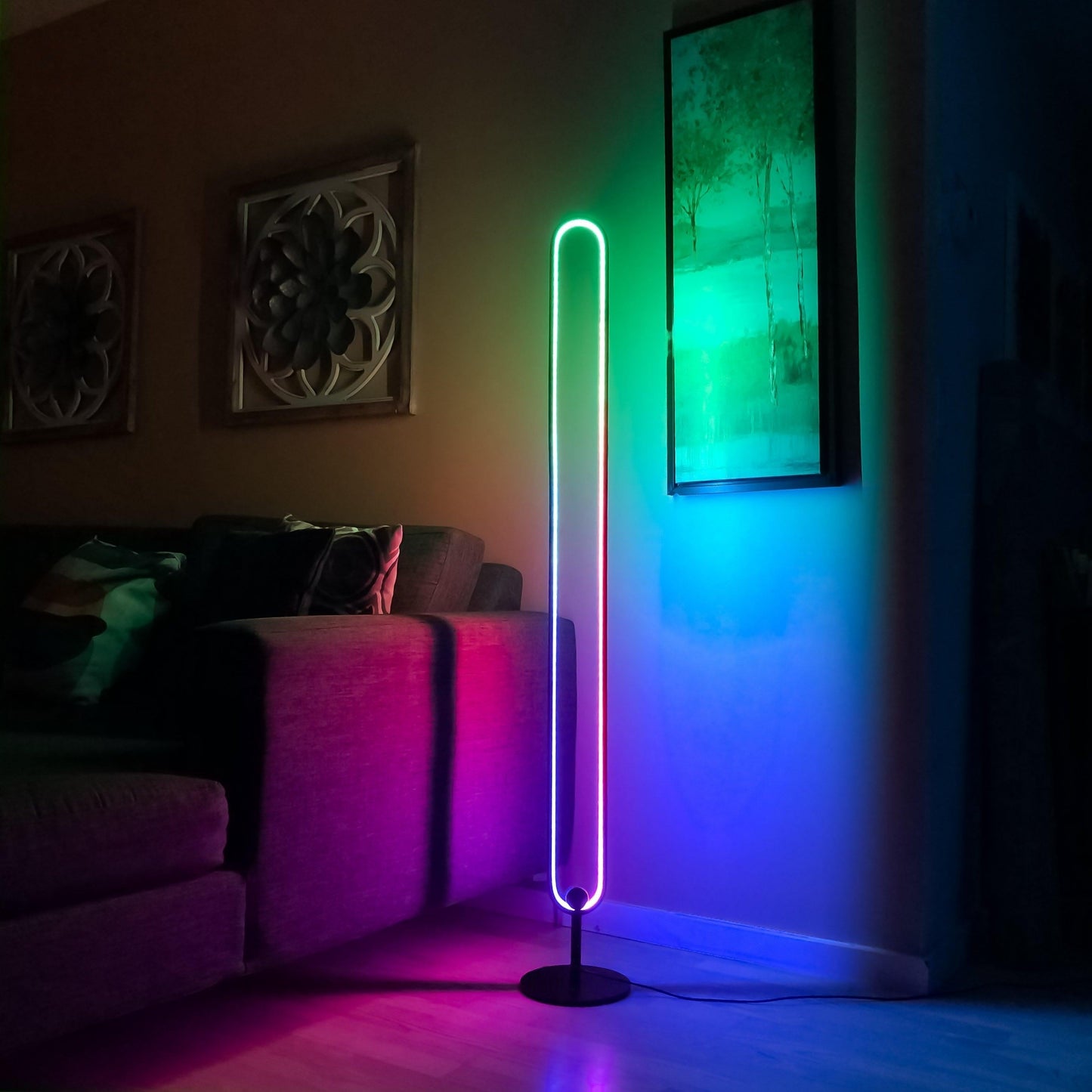 Infinity Staande LED Vloerlamp voor Elegante Interieurs