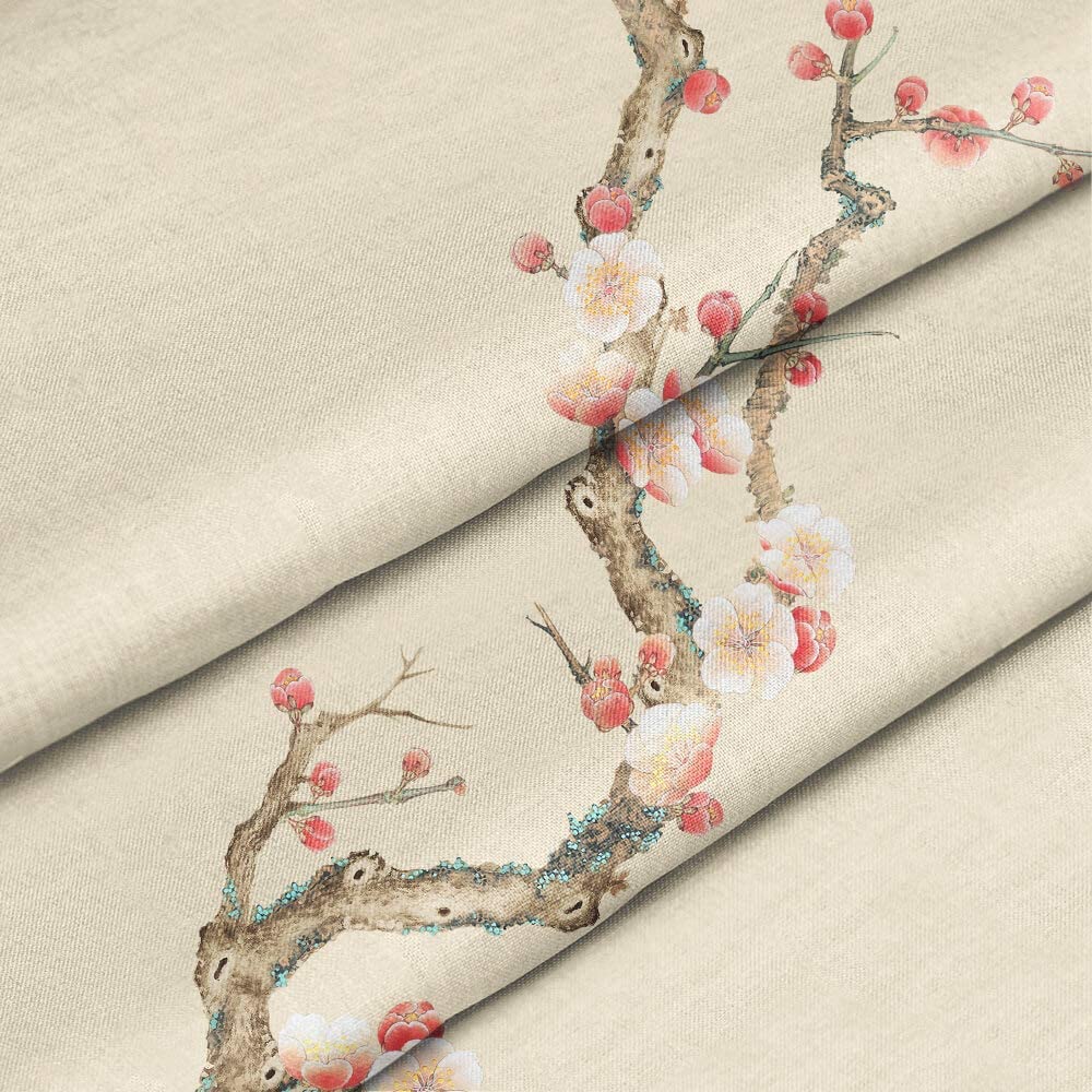 Kōmei - Japanse Bloemen Noren Deur Gordijn voor Decoratieve Privacy