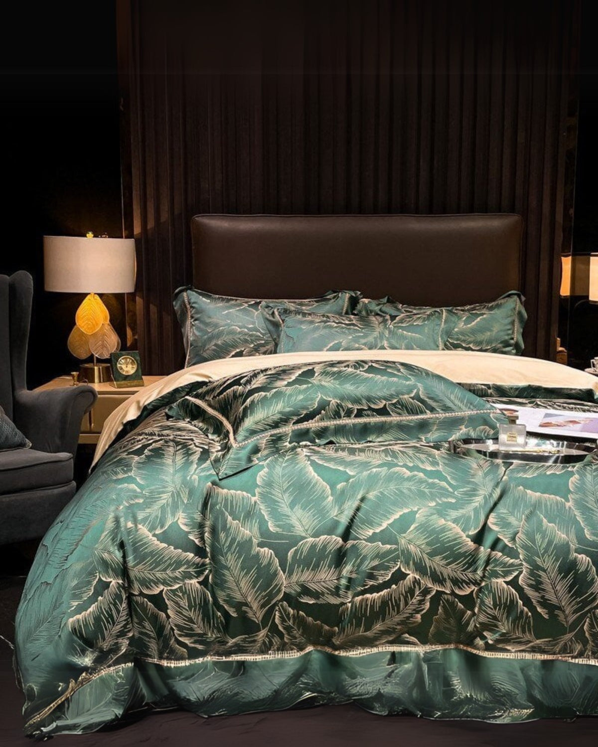 La Feuille Luxe Duvet Cover Set voor Slaapkamer