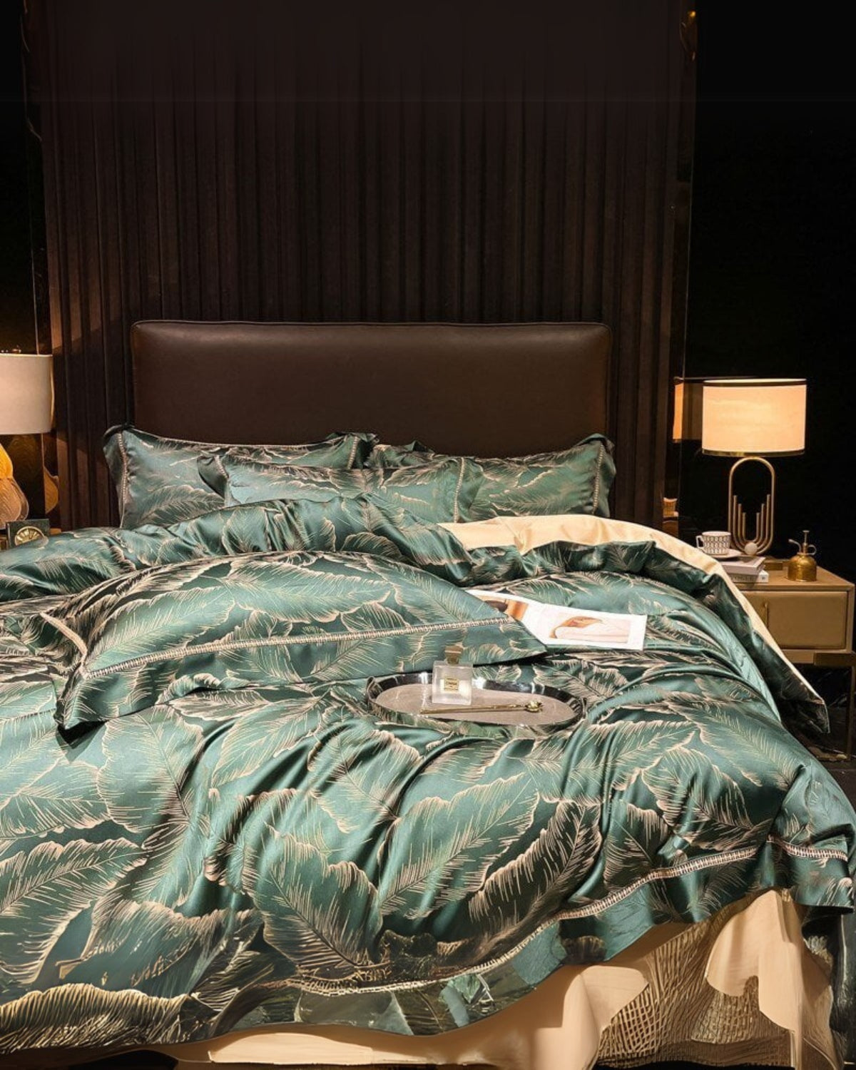 La Feuille Luxe Duvet Cover Set voor Slaapkamer