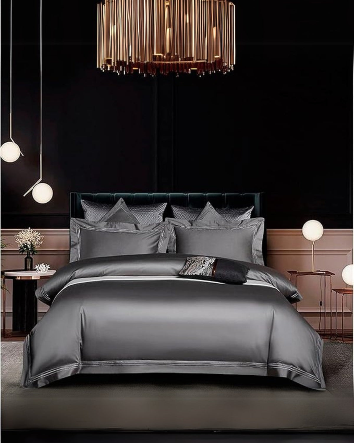 Beddingstar - La Nuit Luxe Bedding Set van Egyptisch Katoen Grijs