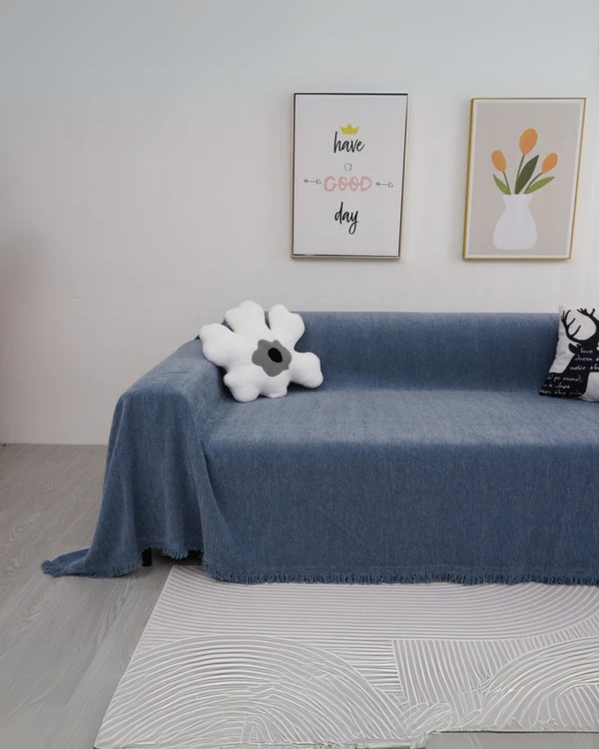 Beddingstar - Douillet Waterdichte Bank Bescherming Hoes Blauw
