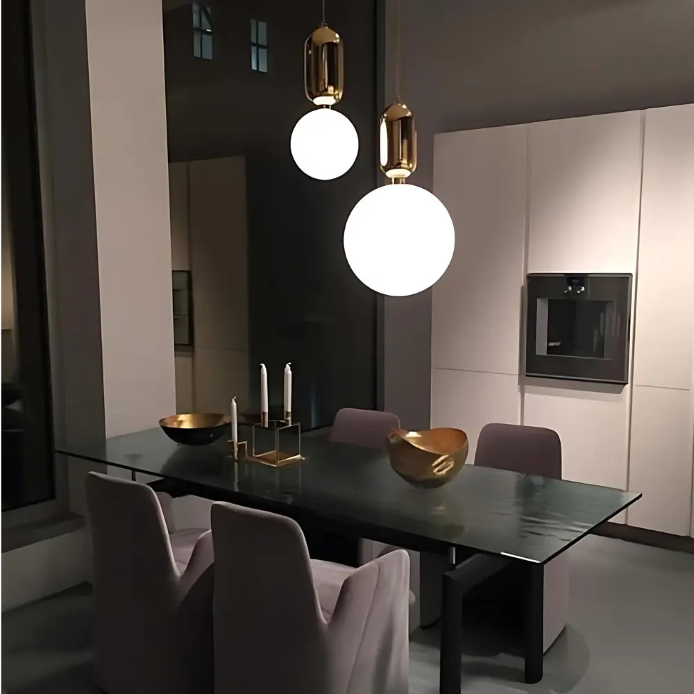 Lumino - Lustrous Gouden Hanglamp voor Elegant Interieur