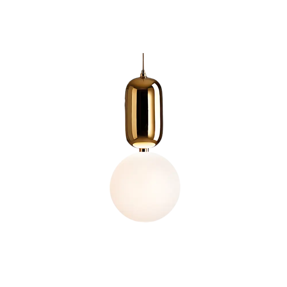 Lumino - Lustrous Gouden Hanglamp voor Elegant Interieur ⌀30cm