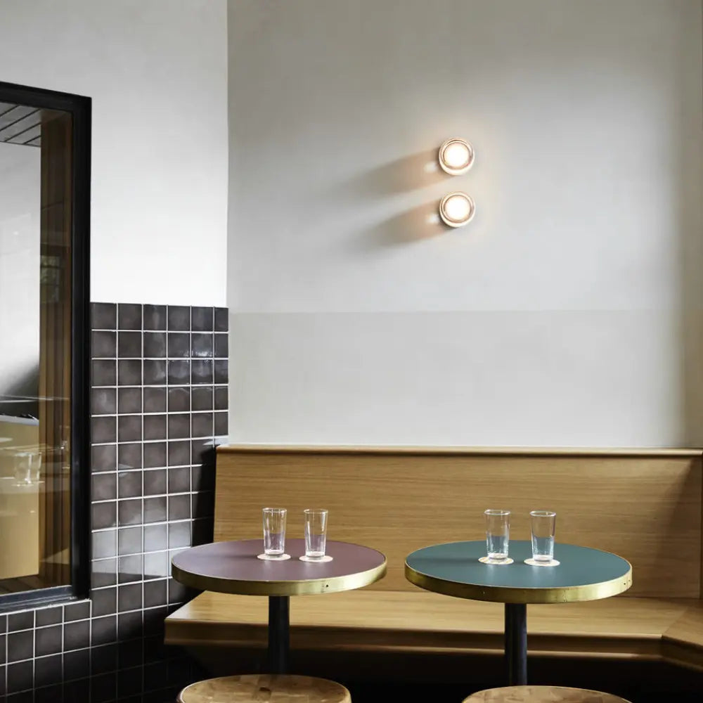 Lumino - Moderne Glazen Ronde Wandlamp