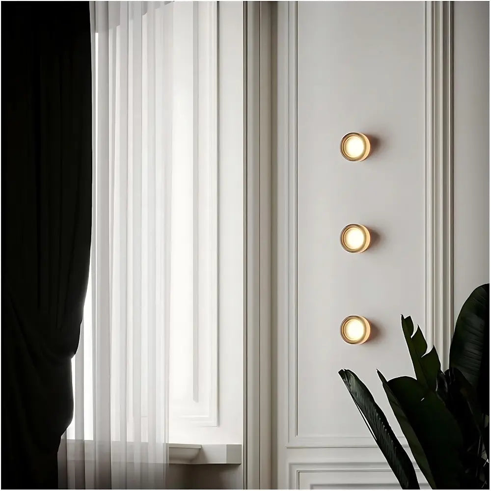 Lumino - Moderne Glazen Ronde Wandlamp