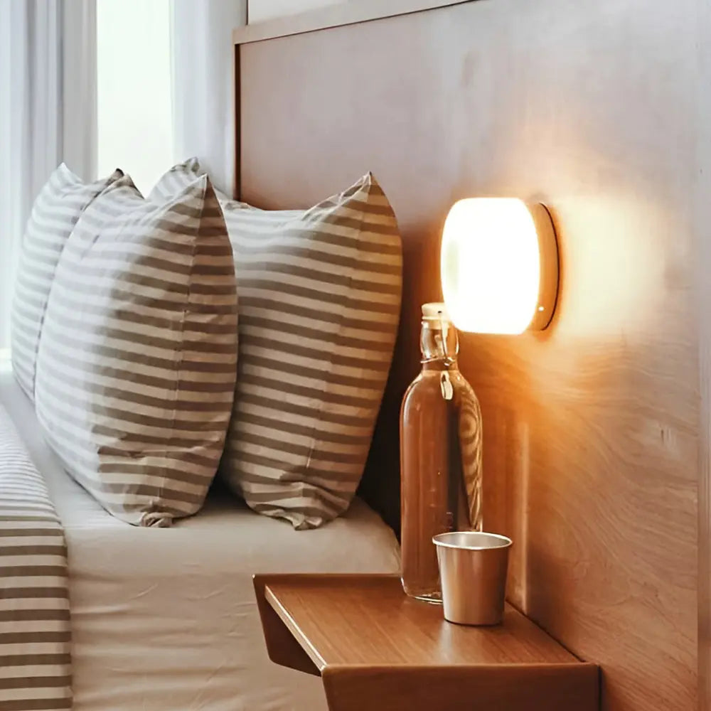 Lumino - Moderne Glazen Ronde Wandlamp